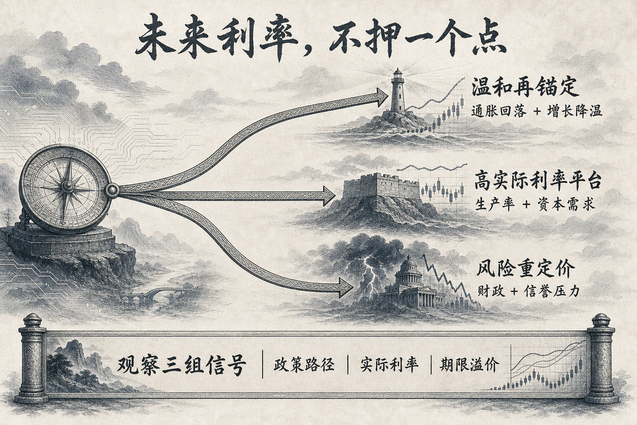 未来长期利率的三种情景
