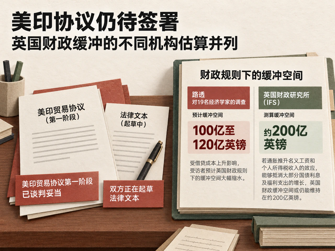 贸易谈判继续推进，英国财政缓冲受借贷成本挤压
