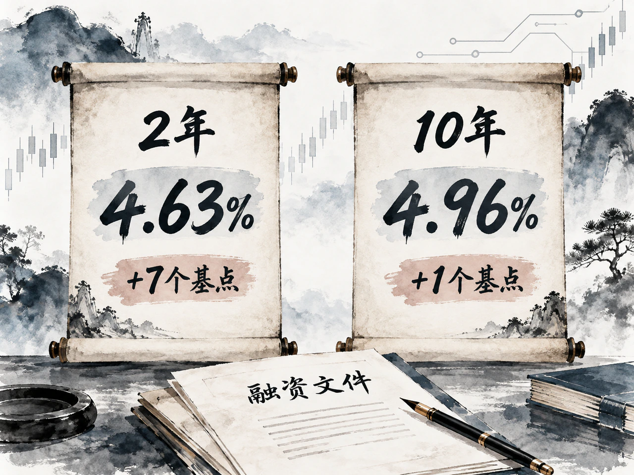 9月11日美债短端与长端收益率变化