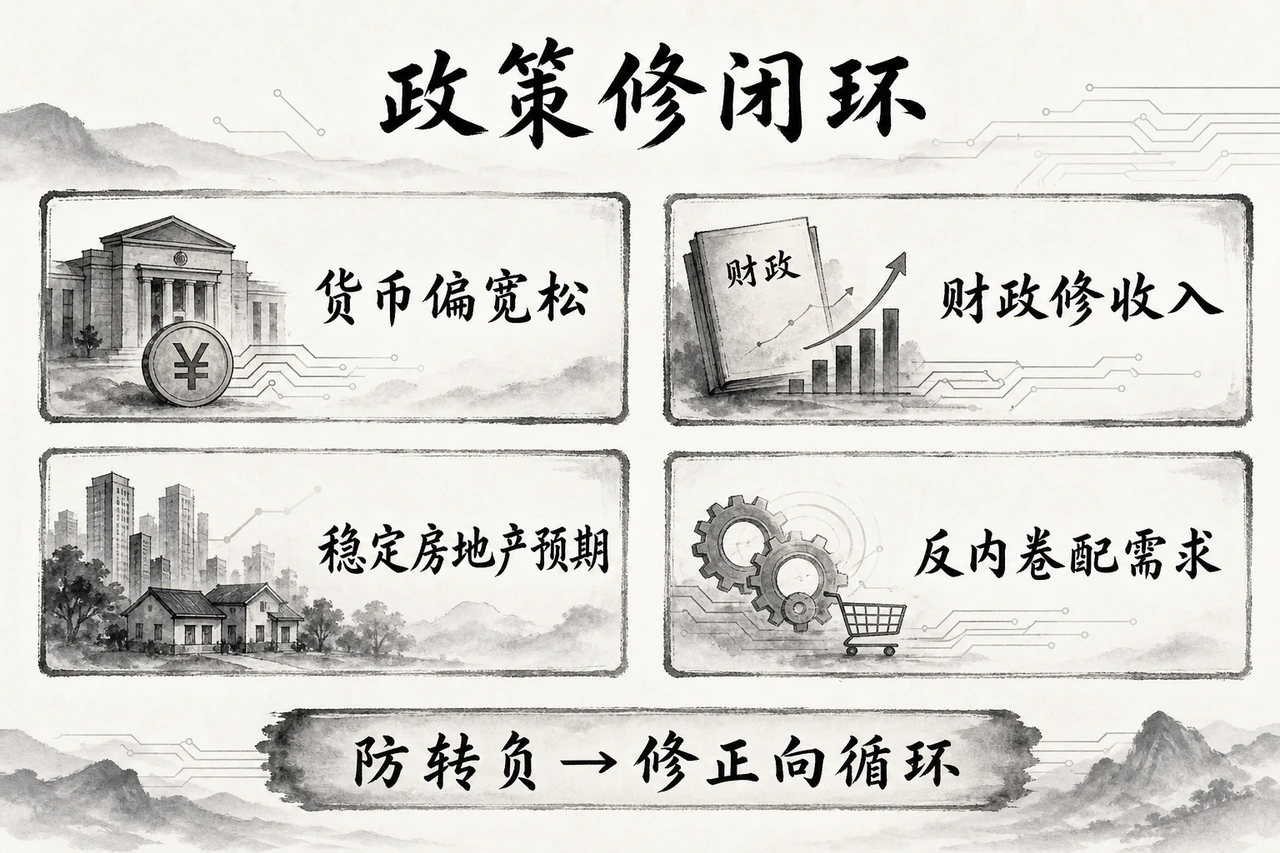政策修闭环四方向