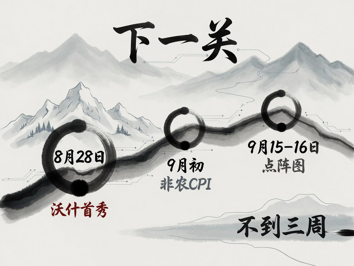 下一关:8月28日沃什杰克逊霍尔首秀,9月初非农与CPI,9月15–16日点阵图