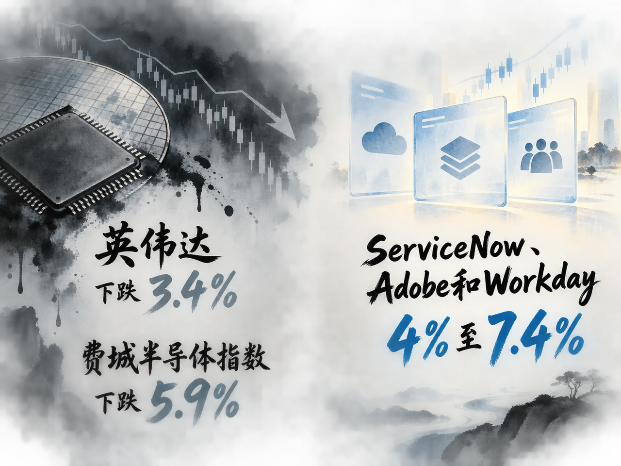 AI开发放缓的呼吁引发硬件与软件股票表现分化