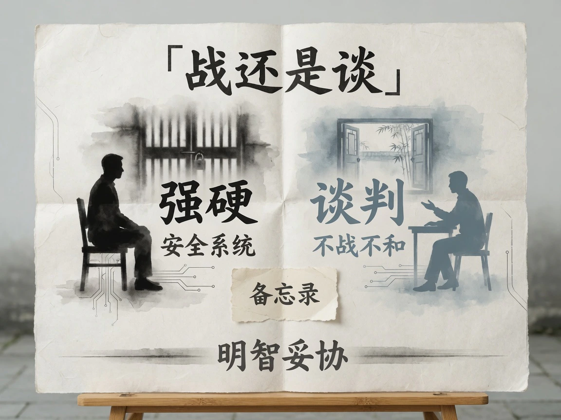总统把战还是谈摆上台面:强硬与谈判对照,不战不和、备忘录、明智妥协