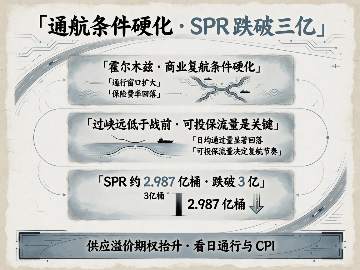 地缘:通航条件硬化,SPR跌破三亿抬升溢价