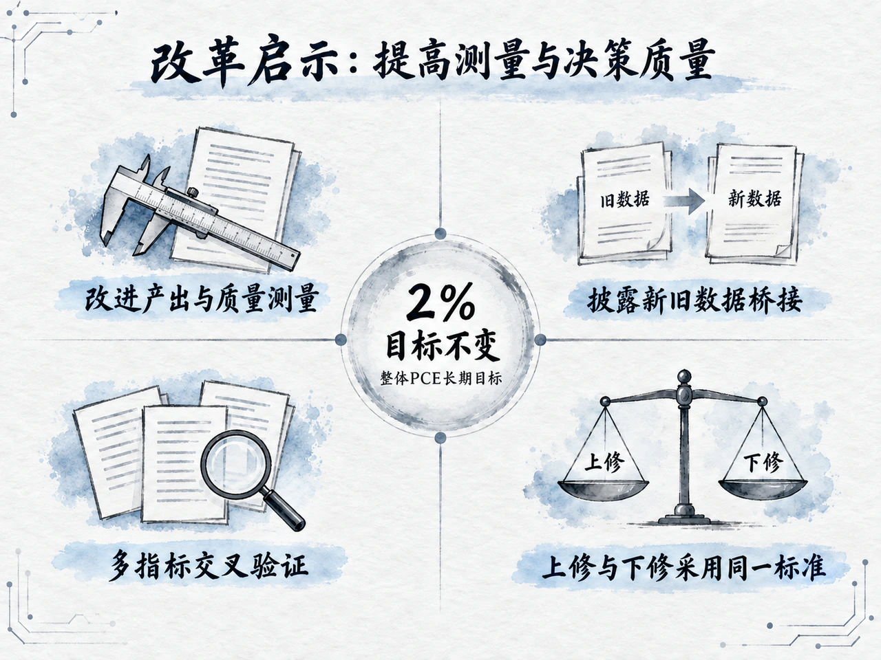 改革启示为产出测量、版本透明、多指标互证及双向对称