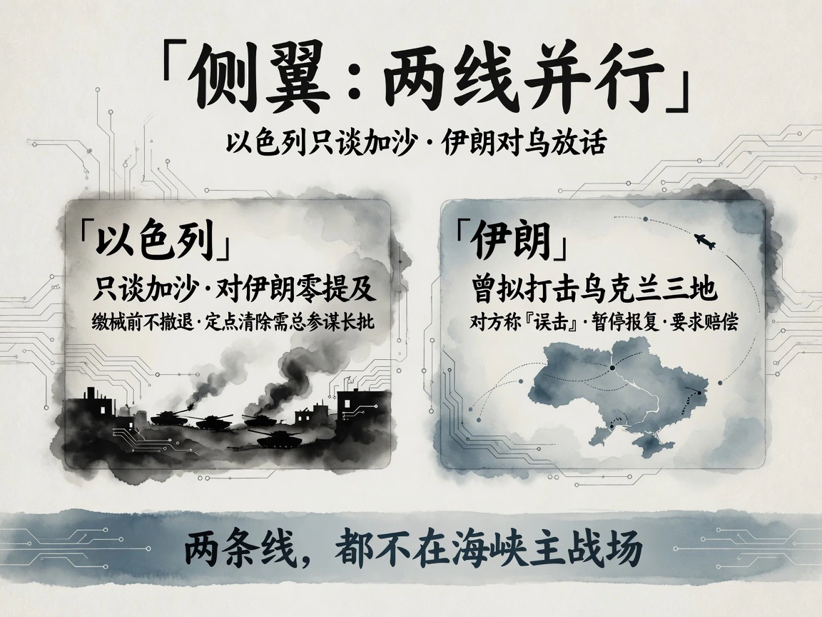侧翼两线：以色列只谈加沙，伊朗对乌克兰放话