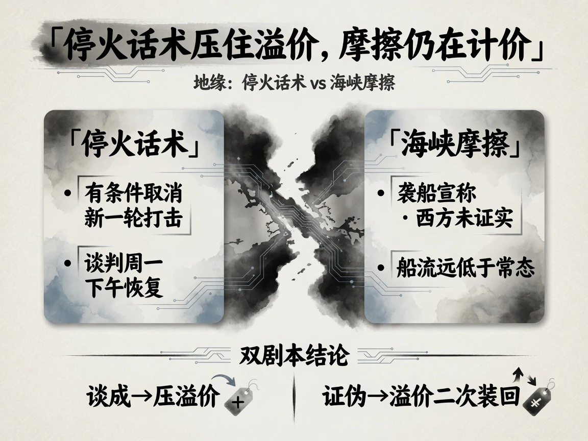 地缘:停火话术压住溢价,海峡摩擦仍在计价