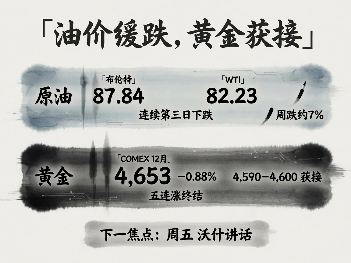 商品:油价跌幅骤减,黄金四千六获接
