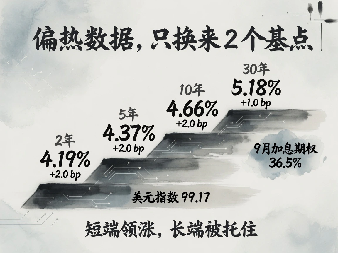 美债:偏热数据只换来全线小幅上行