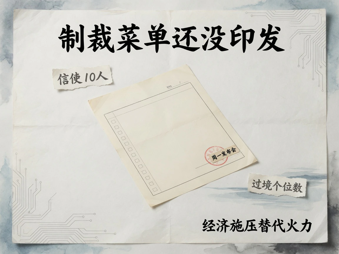 制裁菜单尚未印发:当天仅十名信使,商品船过境仍为个位数,细则留待周一发布会