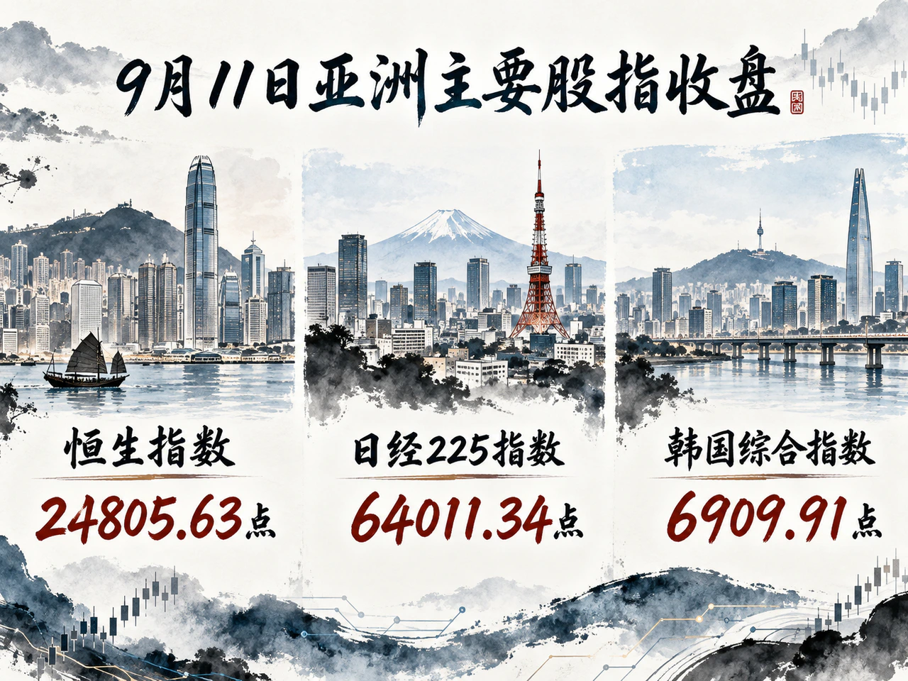 9月11日亚洲主要股指收盘