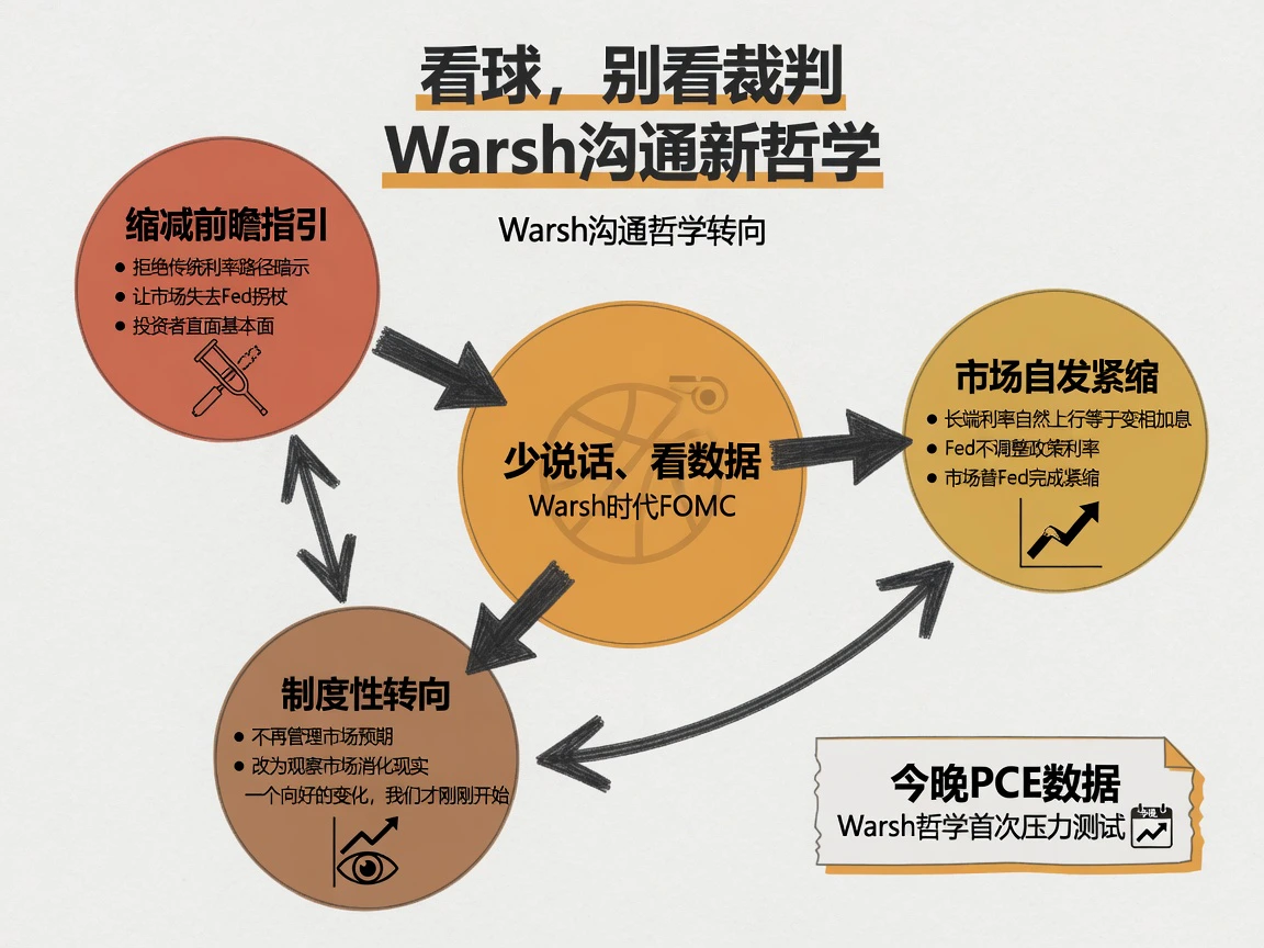 Warsh沟通哲学转向:看球别看裁判——缩减前瞻指引、市场自发紧缩、制度性转向