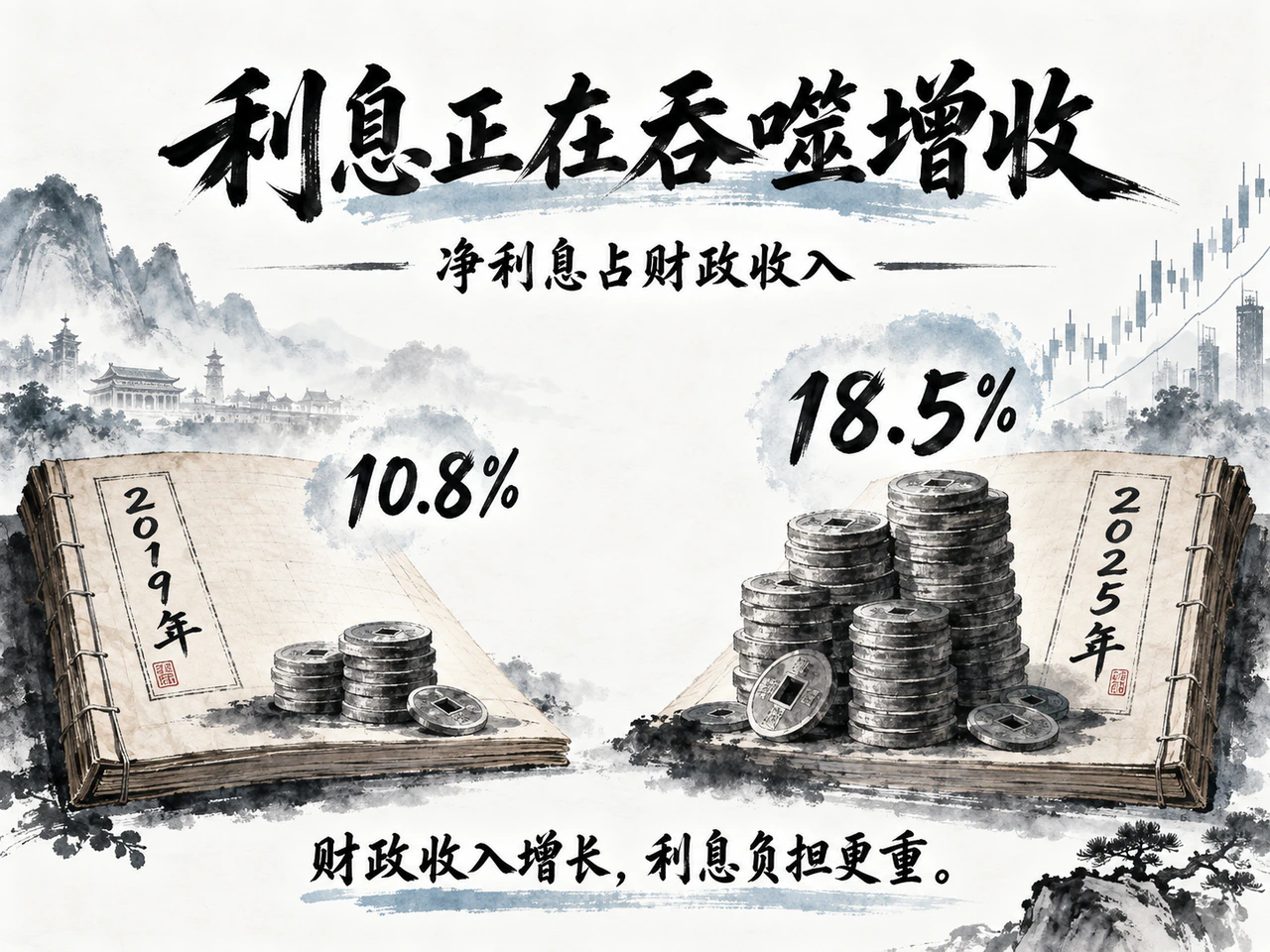 利息正在吞噬增收