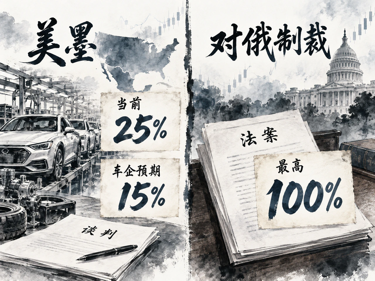 贸易减税谈判与制裁立法的不确定性