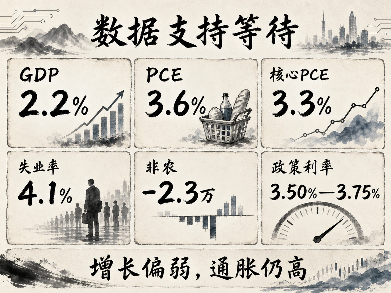2026年增长通胀就业与政策利率数据面板
