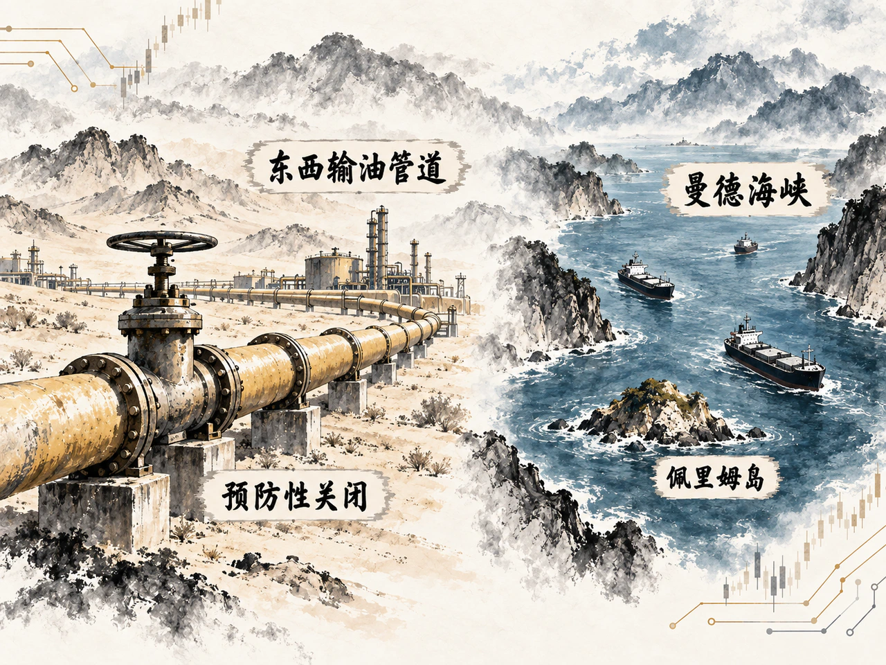 东西输油管道与曼德海峡沿岸同时承压，红海替代运输路径面临风险