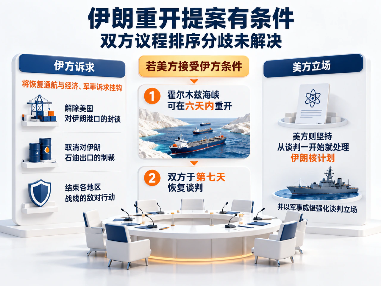 美伊对通航谈判议程次序仍存分歧