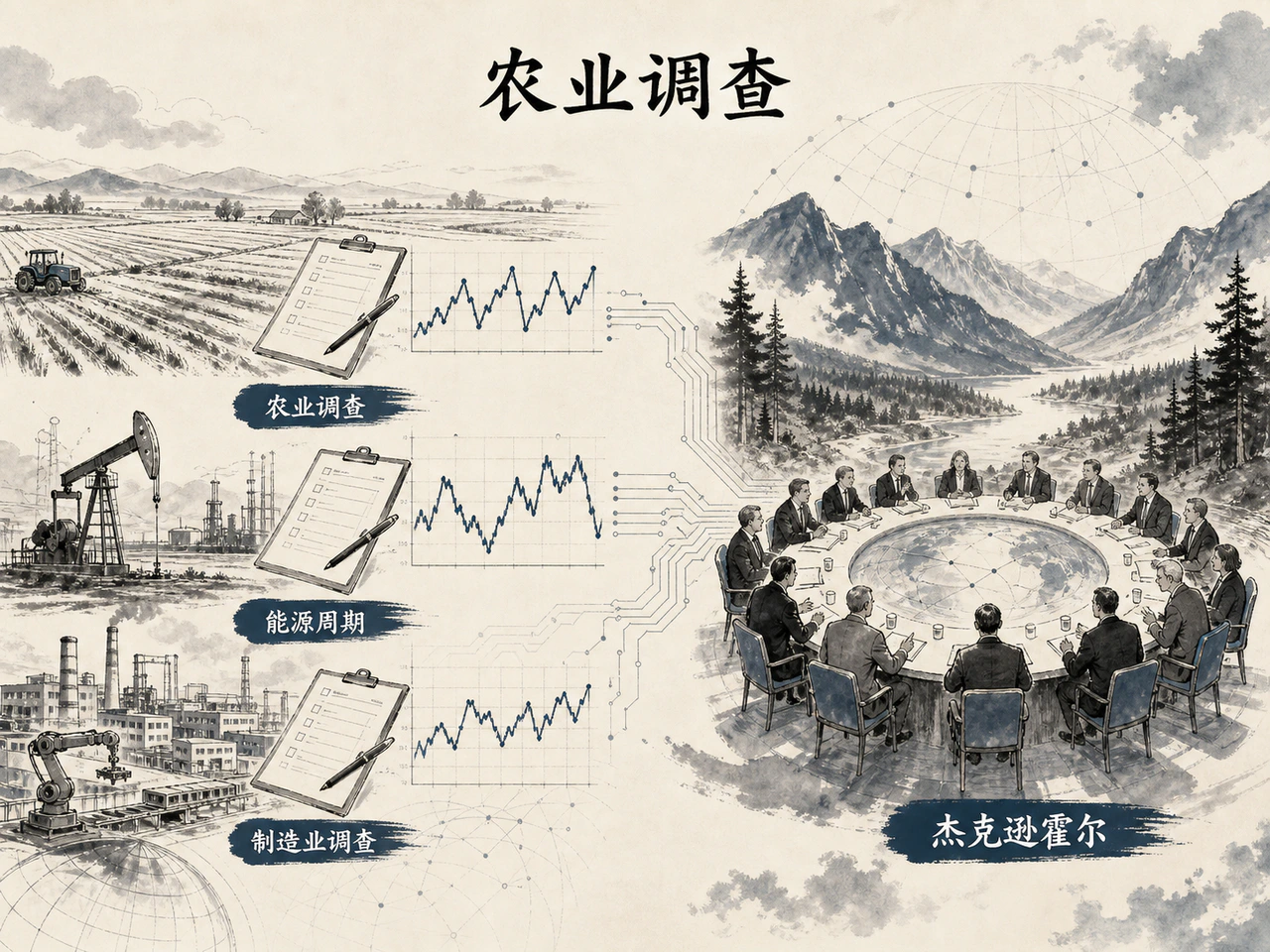 堪萨斯城联储调查与杰克逊霍尔功能图