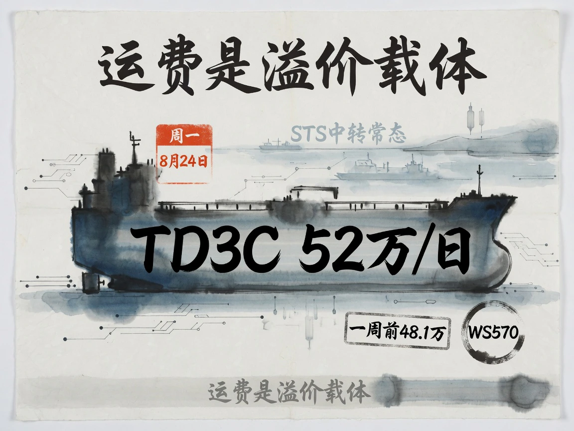 TD3C VLCC 日收益突破 52 万美元，一周前约 48.1 万，运价指数约 WS570