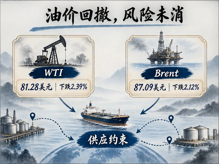 油价回撤但供应和运输风险未消
