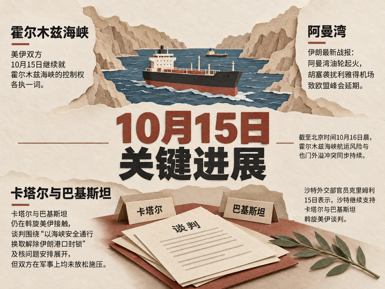 10月15日航运风险与区域袭击持续,斡旋仍在推进