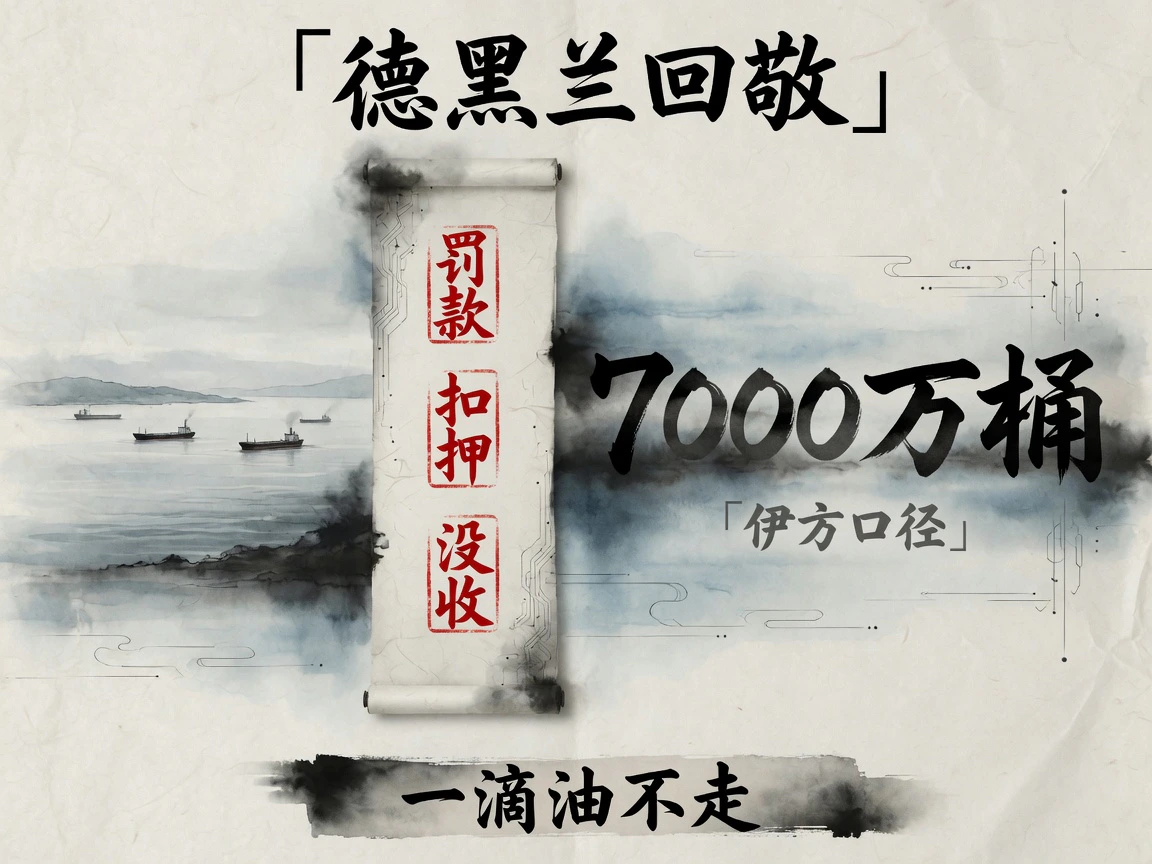 德黑兰回敬:伊方称近两月出口7000万桶;海峡规则升级为罚款、扣押或没收;一滴油不走