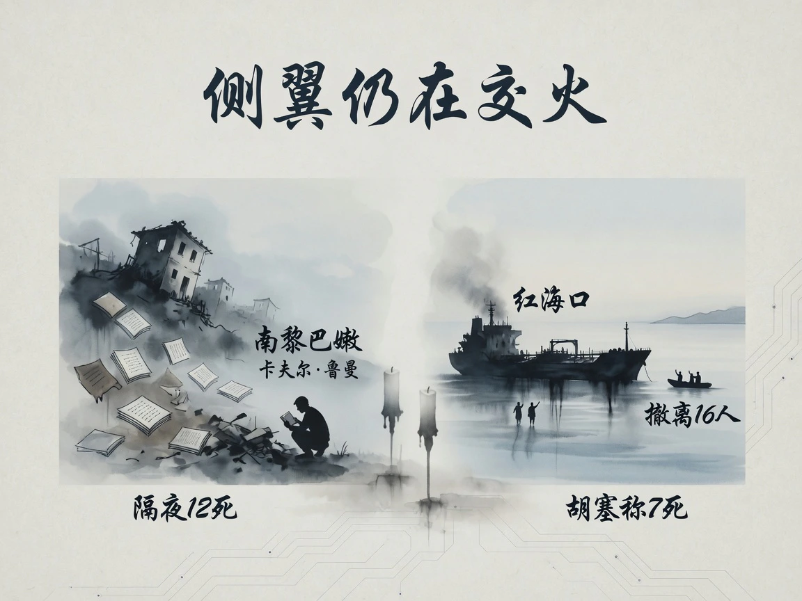 周边冲突：黎巴嫩南部隔夜打击造成12人死亡，阿曼公布油轮船员救援情况