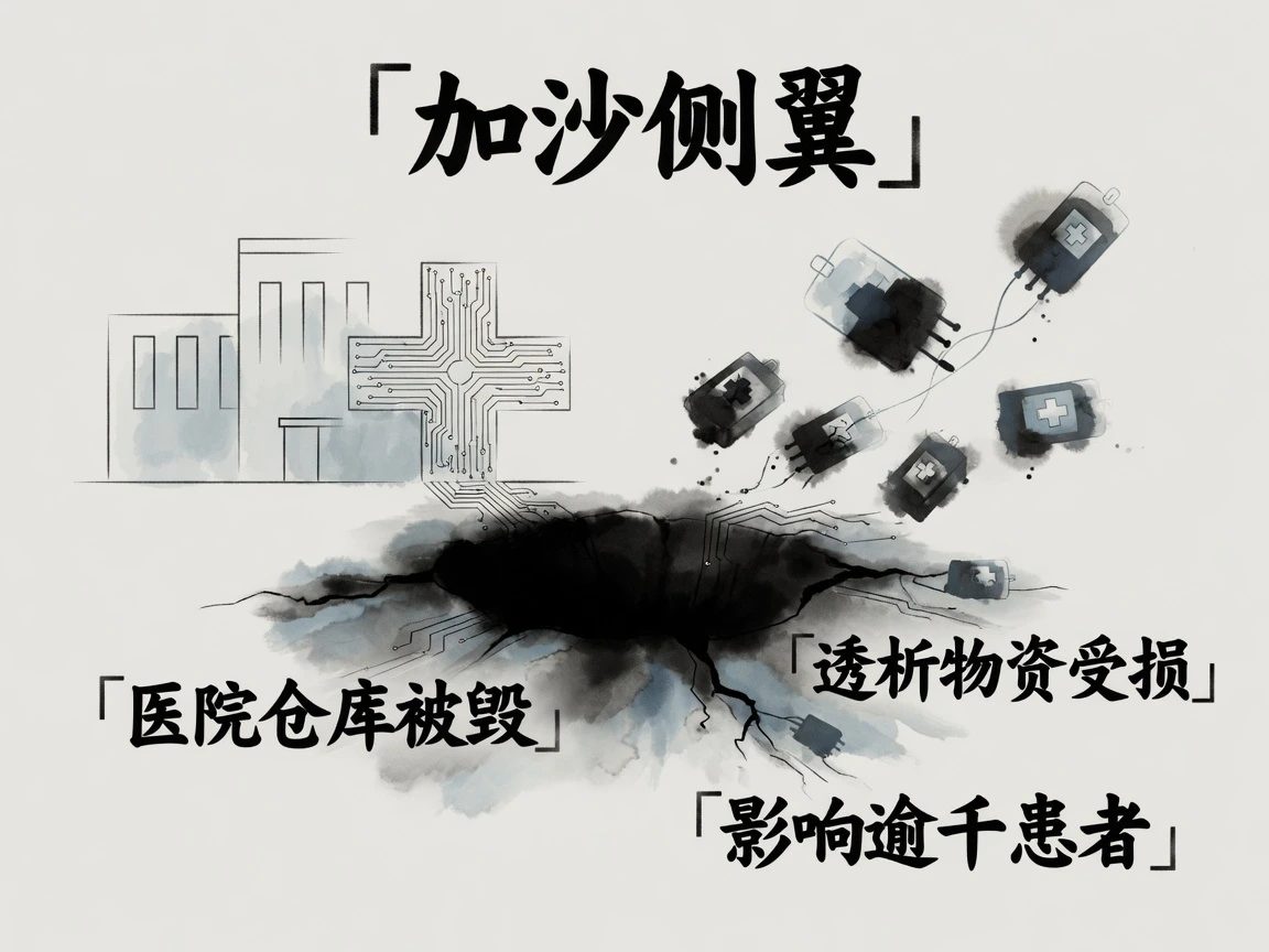 加沙侧翼:医院仓库的巨坑与停火变数