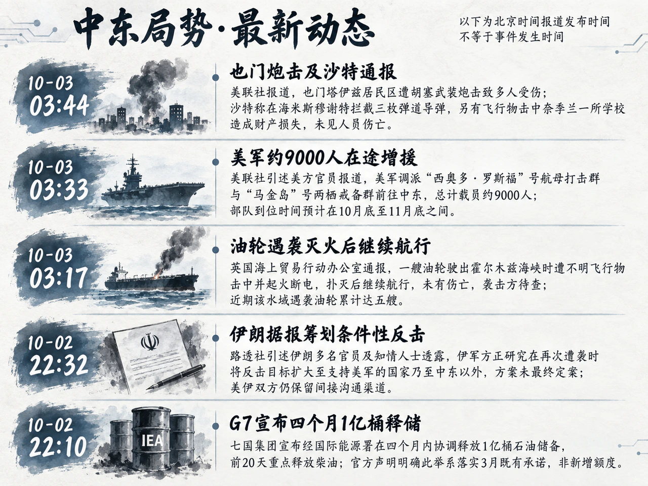 按北京时间报道发布时间倒序梳理关键进展,报道时间不等于事件时间。