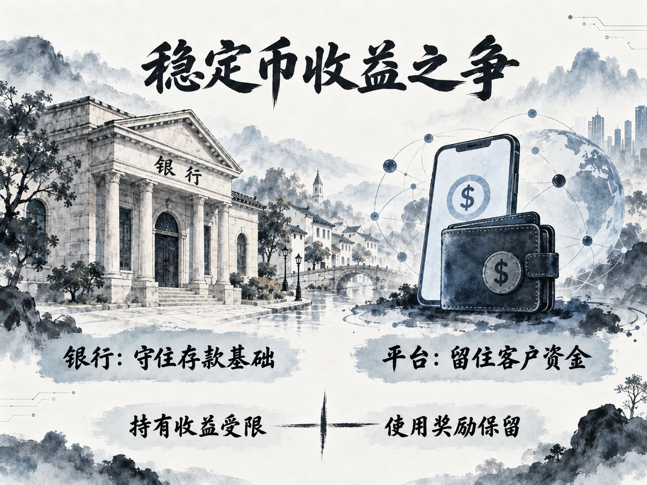 稳定币收益之争：银行存款与平台奖励
