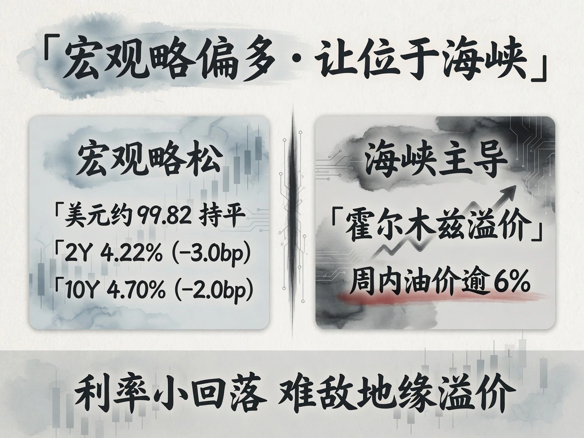 宏观略偏多却让位于海峡溢价，周内油价逾6%