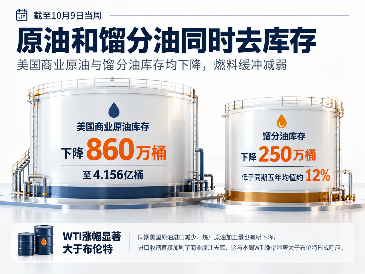 美国原油与馏分油库存缓冲减弱