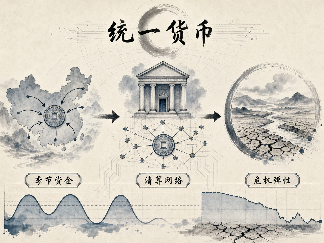 国民银行体系与季节性资金缺口图