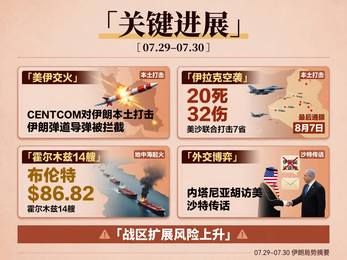 伊朗局势24小时关键进展摘要