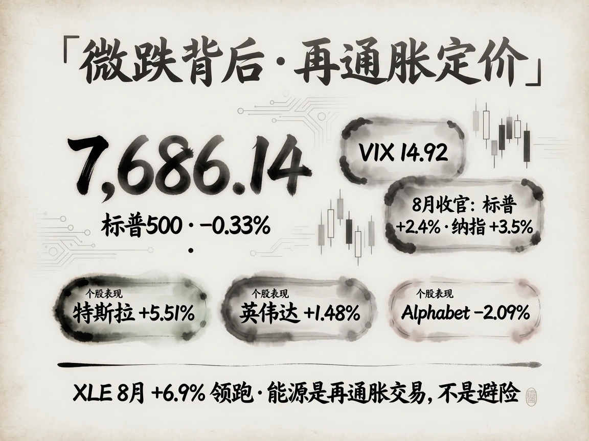 微跌背后是再通胀定价:标普500收7,686.14(-0.33%),个股重分层