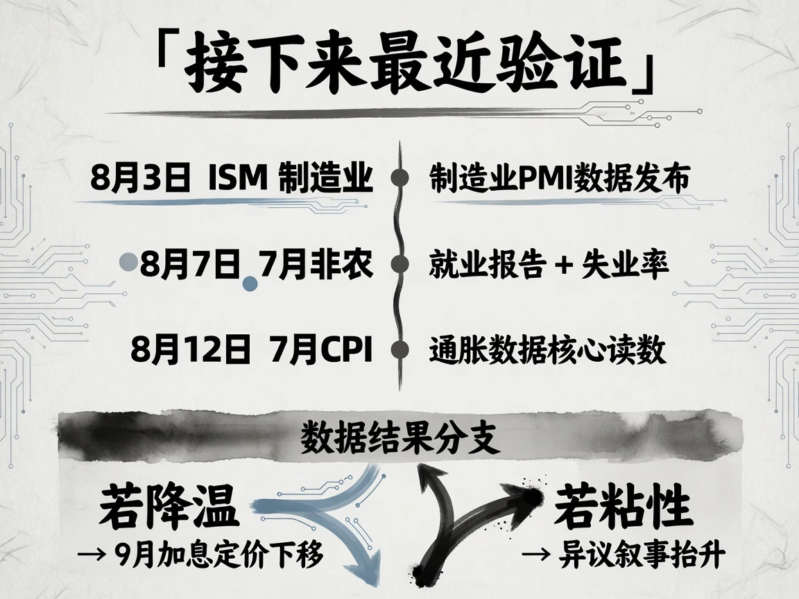 接下来最近验证:ISM、非农、CPI