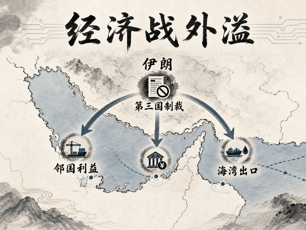 经济战压力外溢到海湾邻国的路径