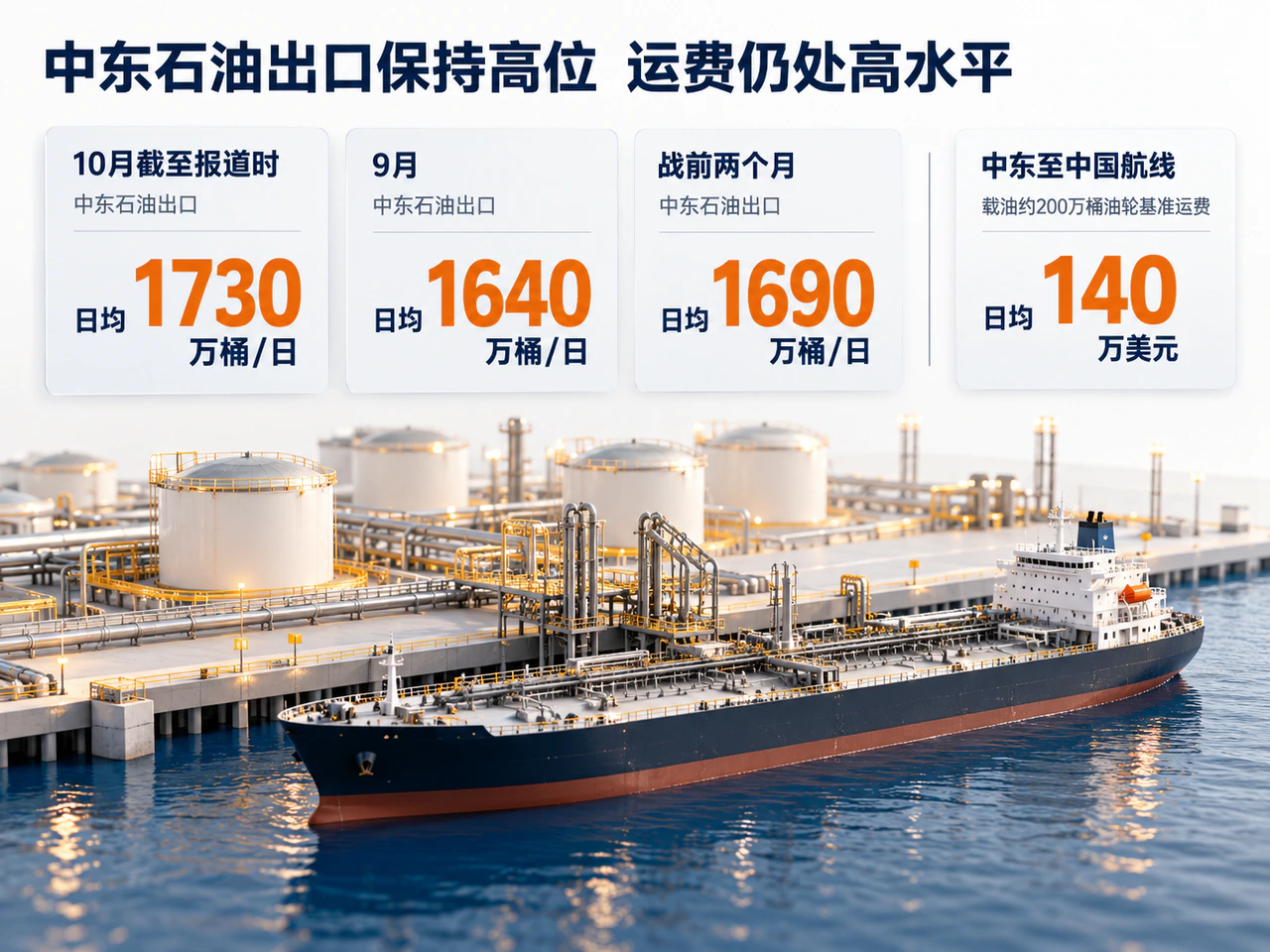 Middle East export recovery and elevated tanker freight rates