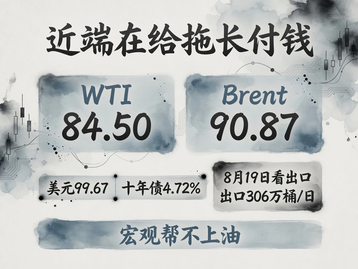 近端在给拖长付钱，8月19日看出口能否从306万桶/日回升