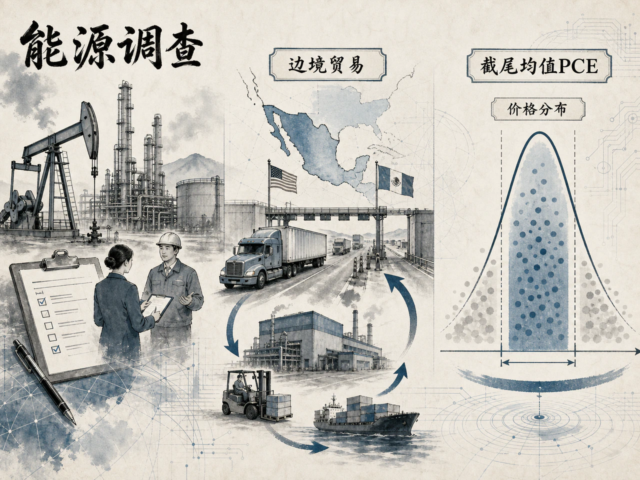 达拉斯联储调查与截尾均值PCE图