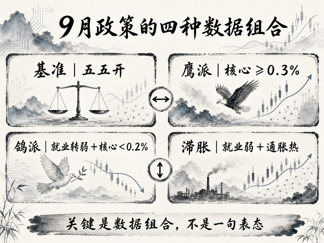 九月政策的四种数据组合