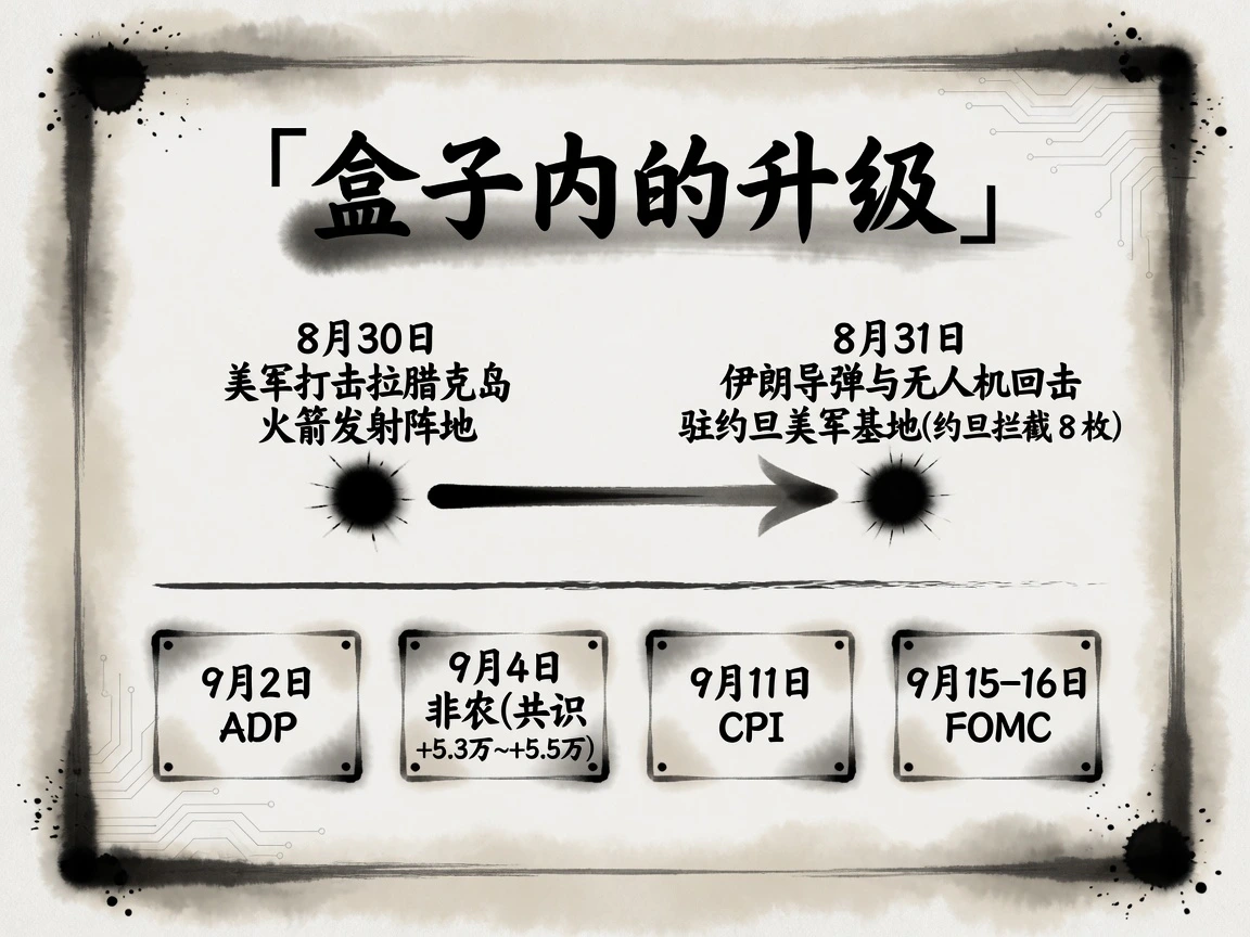 盒子内的升级:8月30-31日军事交换与9月数据周日历(ADP、非农、CPI、FOMC)