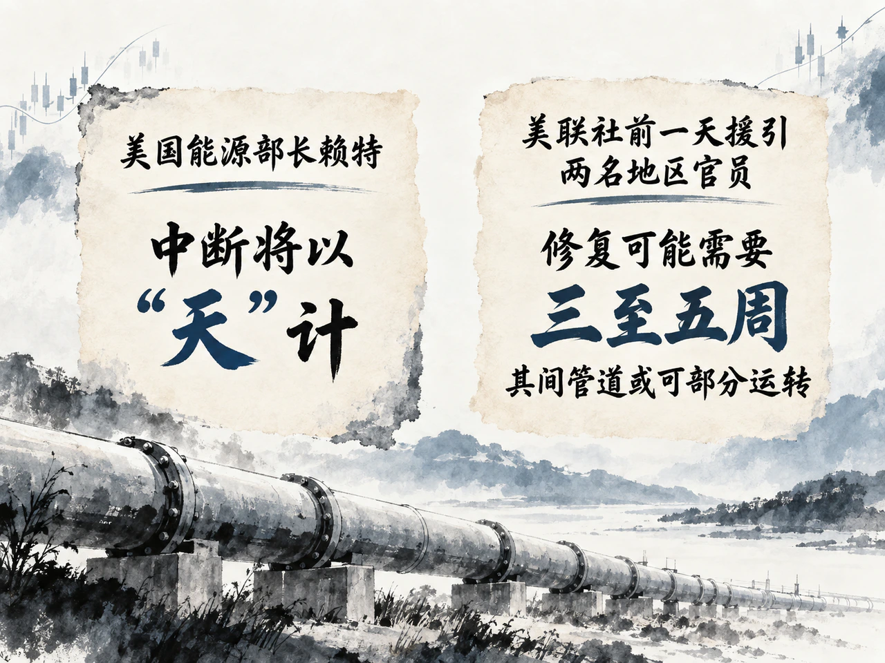 沙特管道修复时间存在分歧,复运规模影响供应溢价。