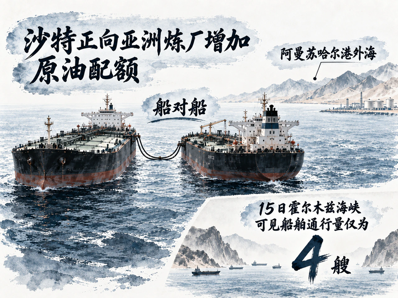 替代转运缓和担忧，海峡可见通行仍低