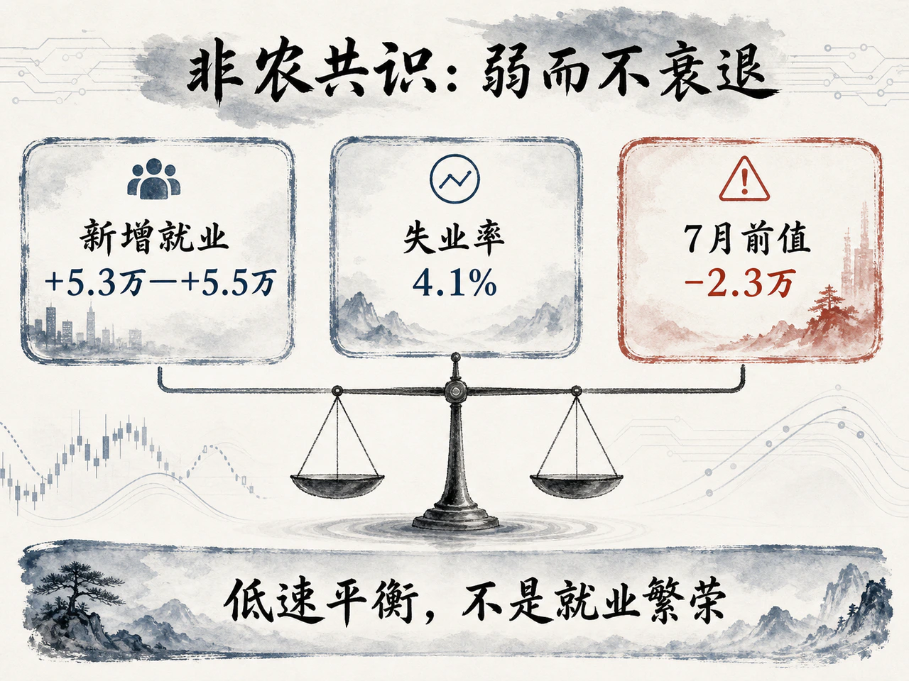 非农共识隐含弱而不衰退