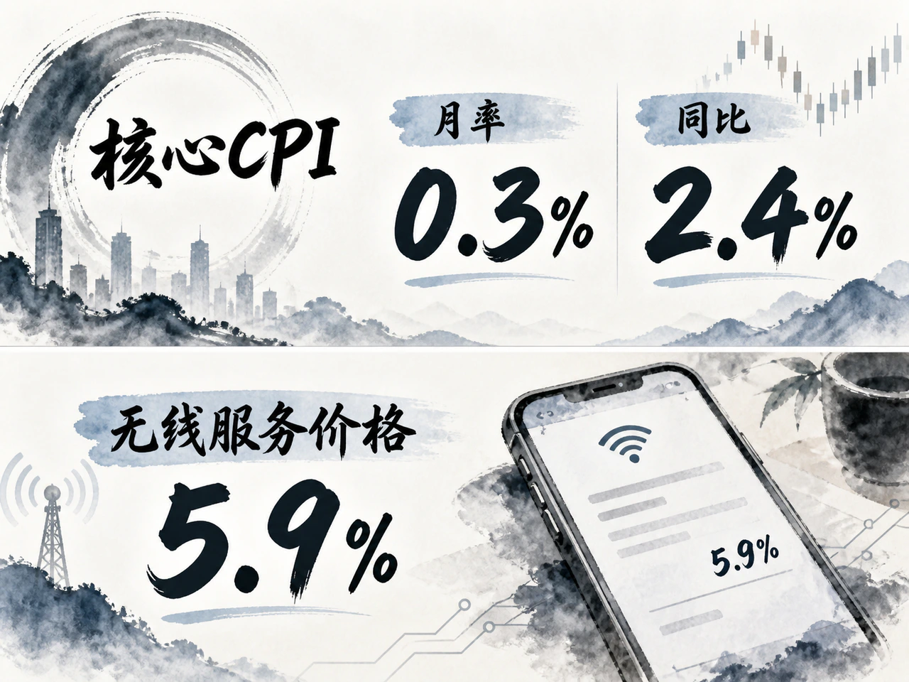 核心通胀月率回升与同比回落并存
