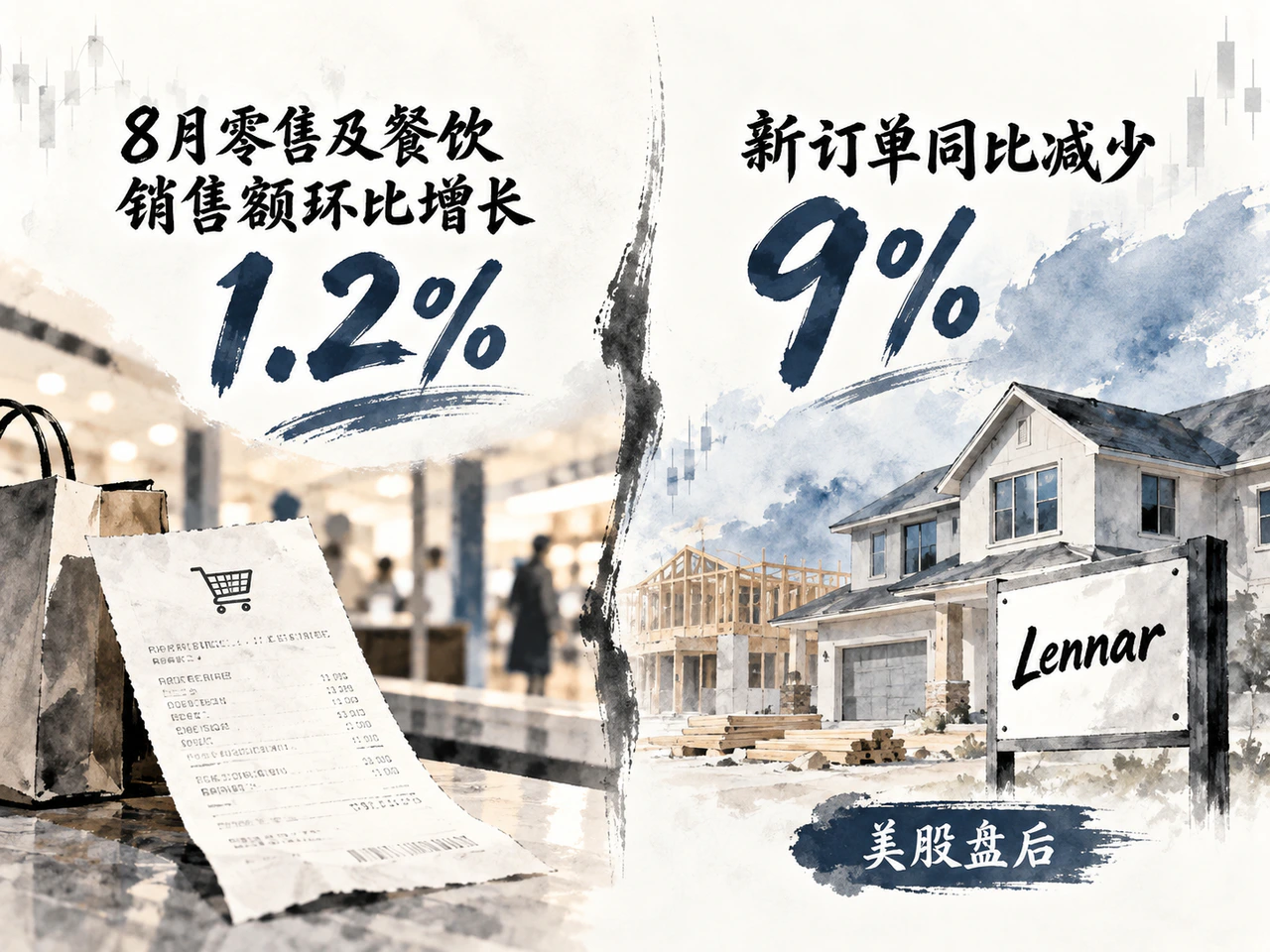 美国零售走强,住房订单仍承压