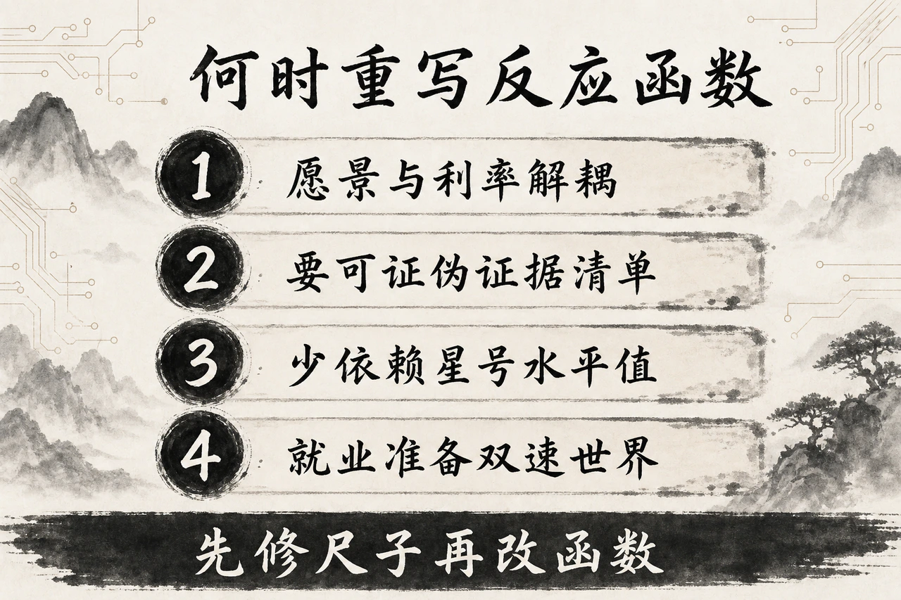 何时重写反应函数