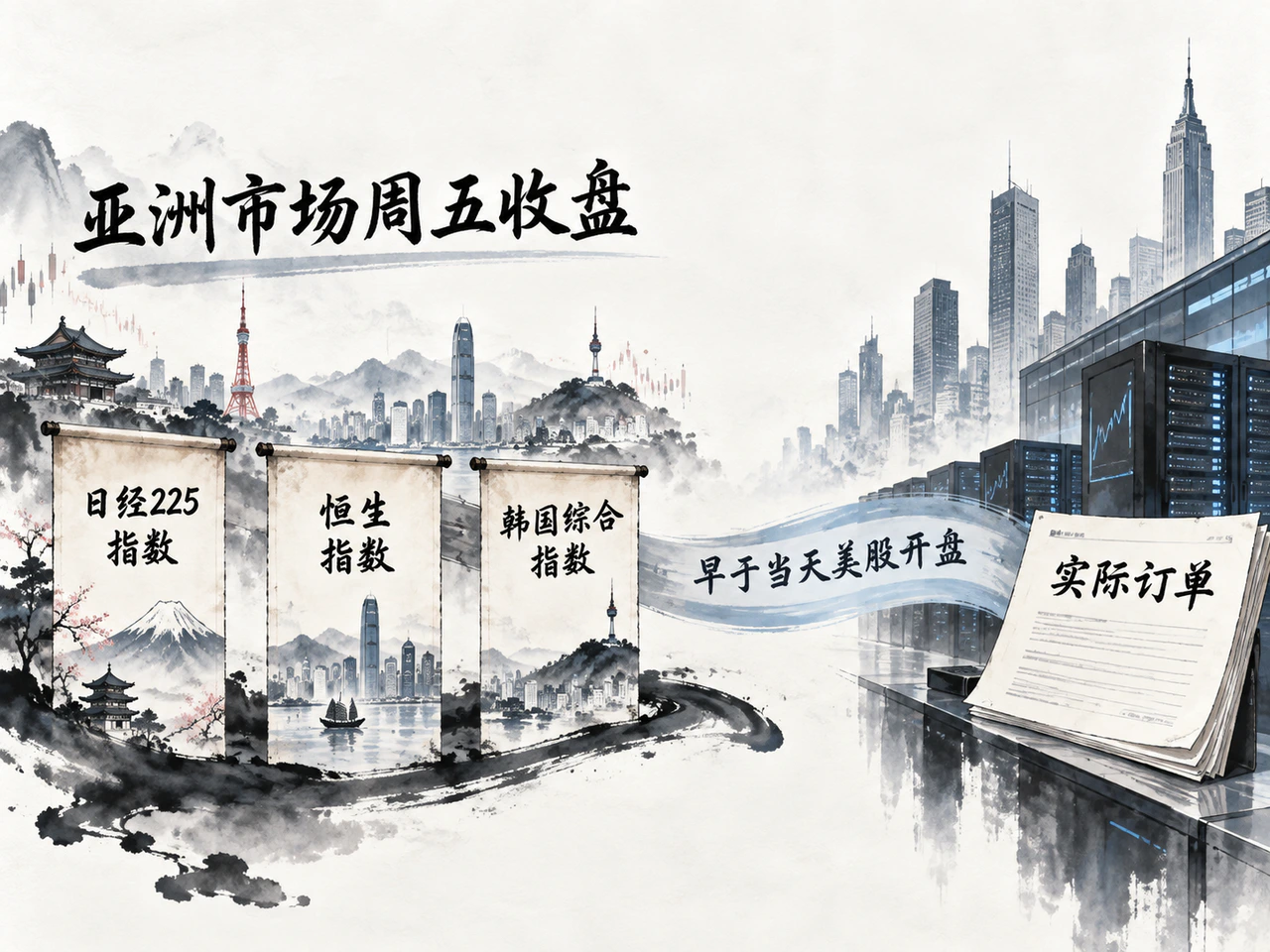 亚洲周五收盘早于美股,科技反弹的传导仍需订单兑现