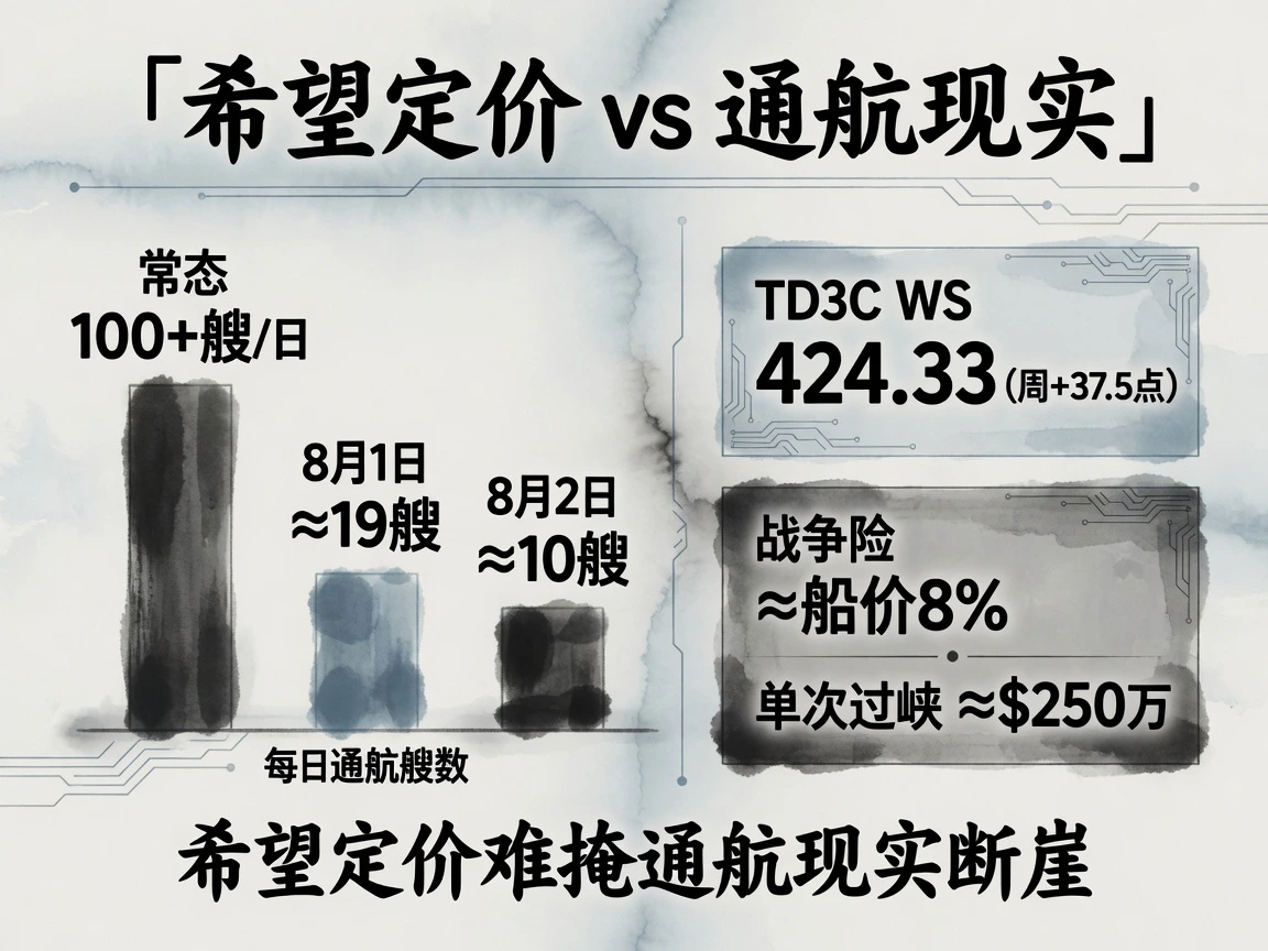 霍尔木兹通航仍个位数；战争险约8%、过峡保费约250万美元